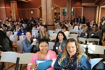 Teachers and students at Early Learners Conference