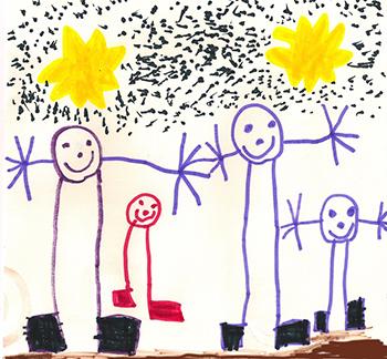 student's family drawing